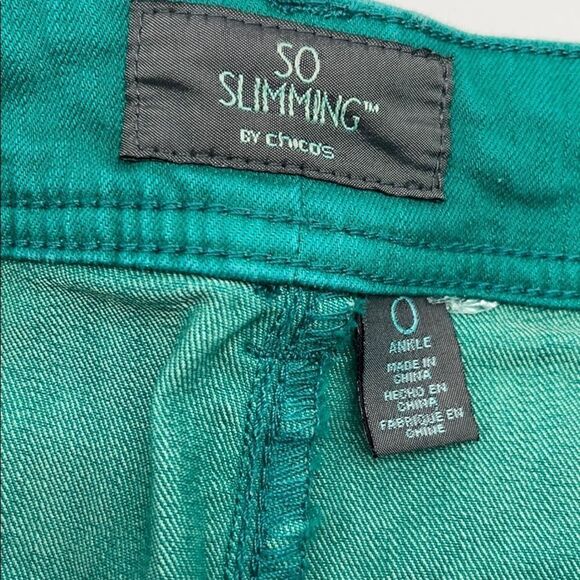 Chico’s So Slimming Pintuck Ankle Jeans Sz 0 (2/XS) - Picture 9 of 12